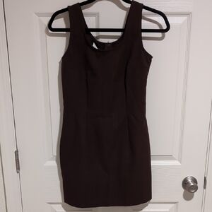 My Michelle Chocolate Brown Mini Dress